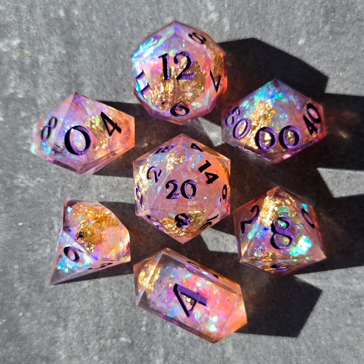 Custom - 7pc Dice Set - DiceCoven