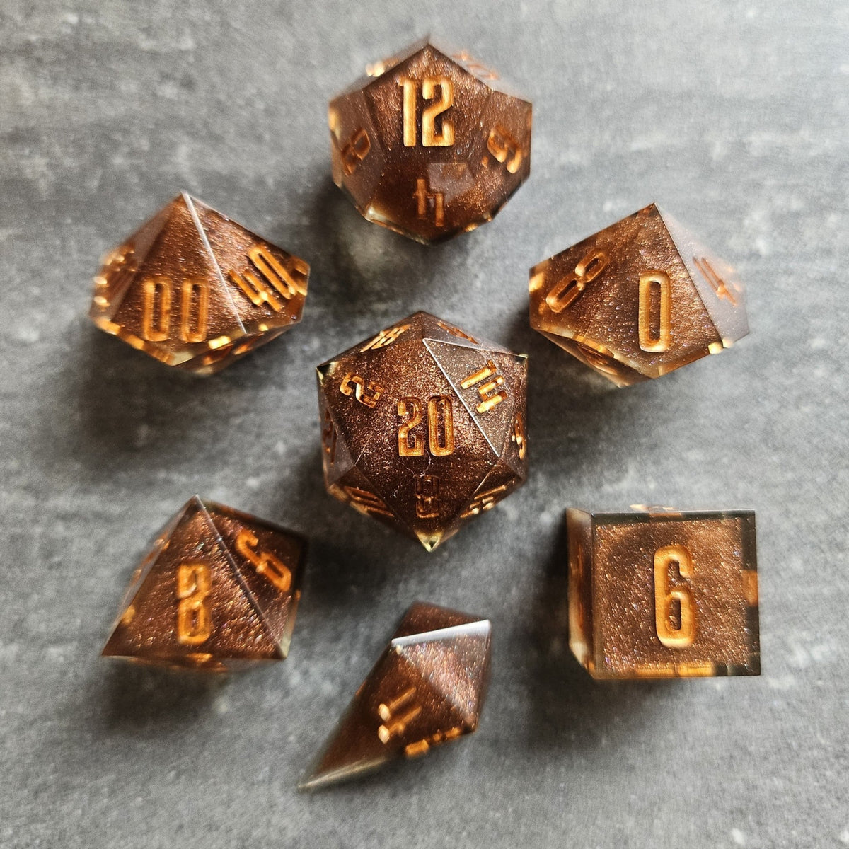 Custom - 7pc Dice Set - DiceCoven